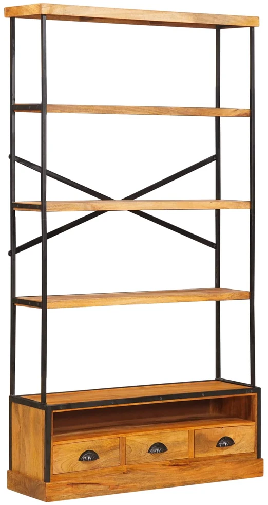 5-nivo knygų spinta Natūrali 100 x 30 x 180 cm