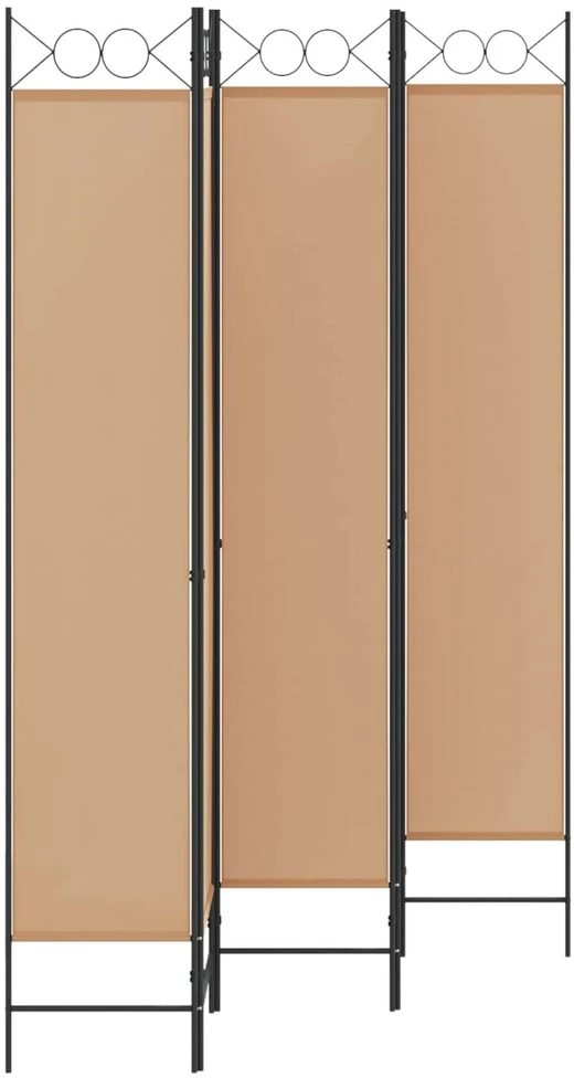 5-Panelis kambario skydas Smėlio 200 x 220 cm Audinys