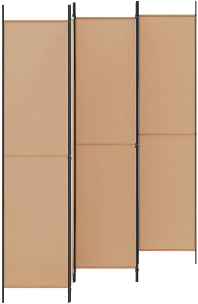 5-Panelis kambario skydas Smėlio 250 x 220 cm Audinys