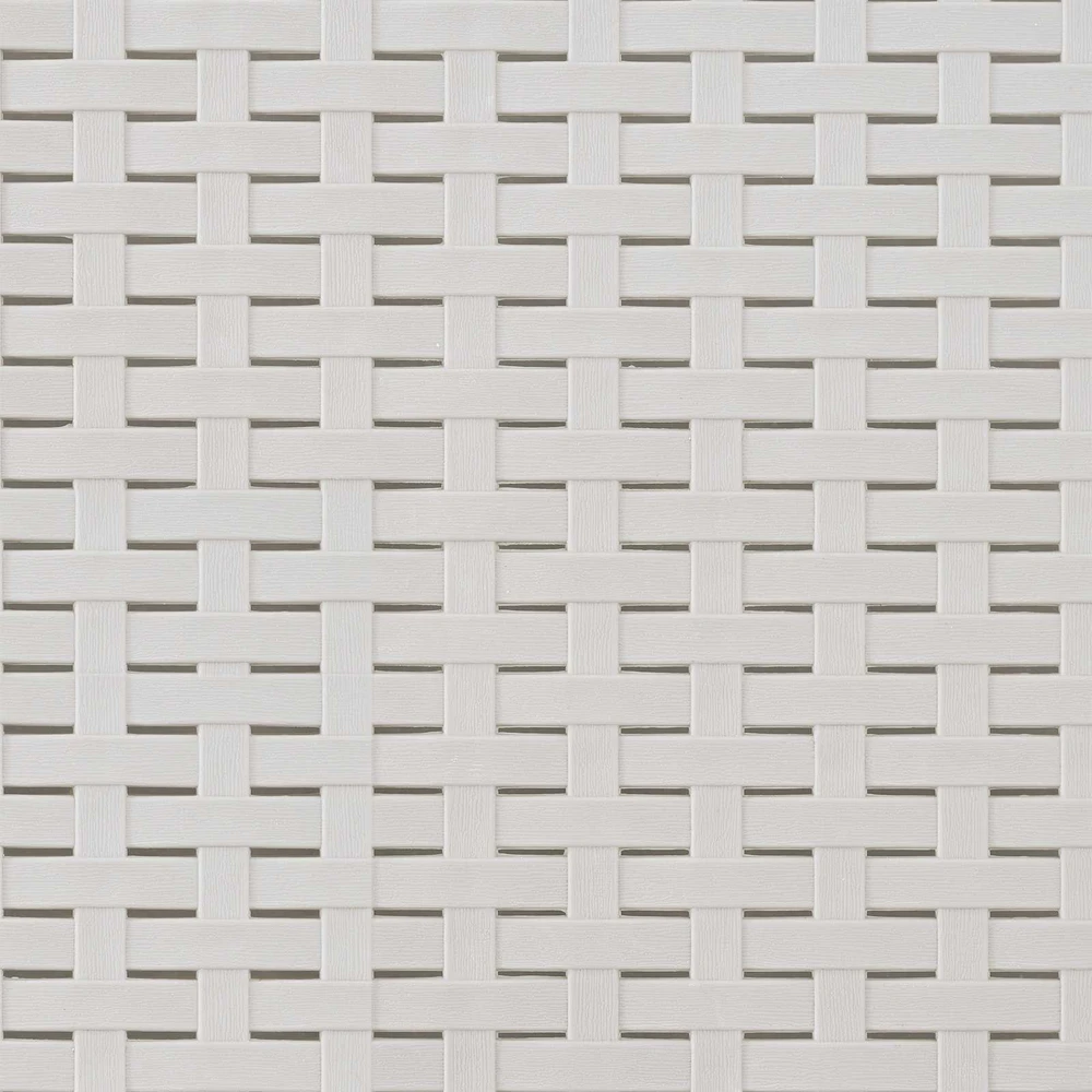5-vietė sodo sofa su pagalvėlėmis Rataninio išvaizdos PP Balta