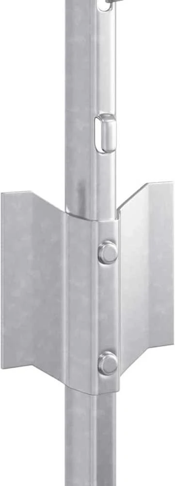 Įmontuotas tvoros stulpas 5 vnt. Sidabrinė 120 cm