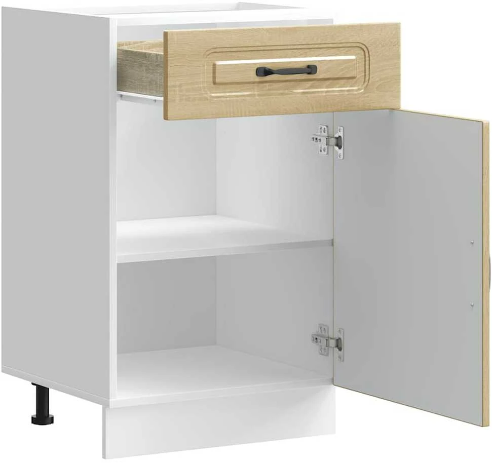 Okmed Kitchen Base Cabinet "Kalmar" Sonoma Oak Engineered Wood