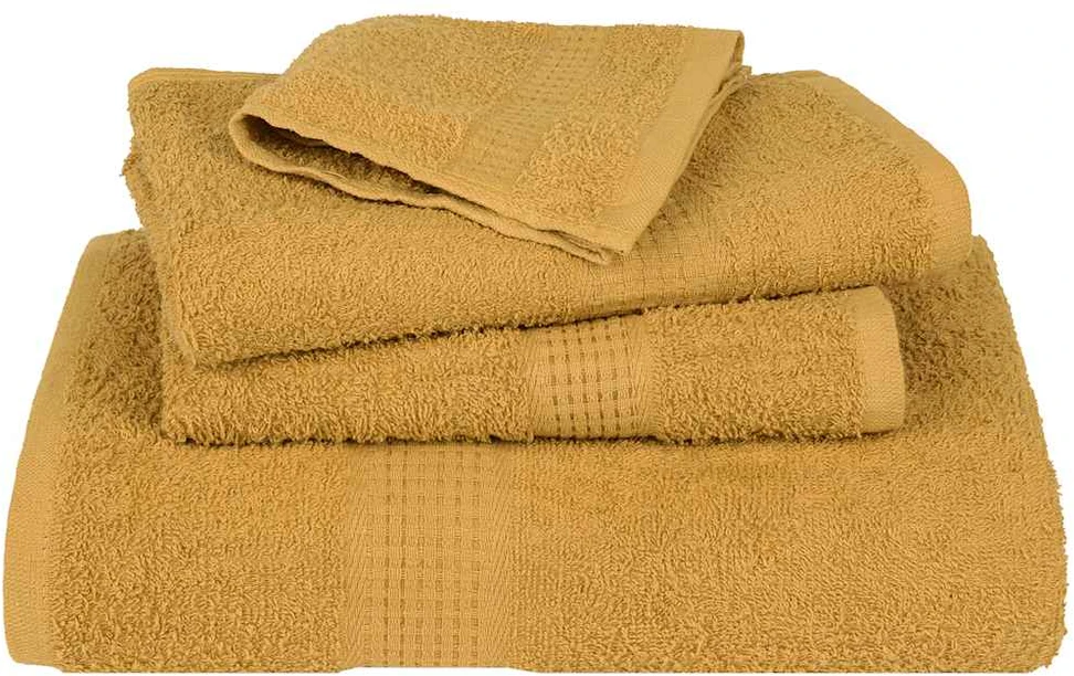 Rankšluostis Rankšluosčių rinkinys, 6vnt., auksiniai, 100% medvilnė, 360g/m²