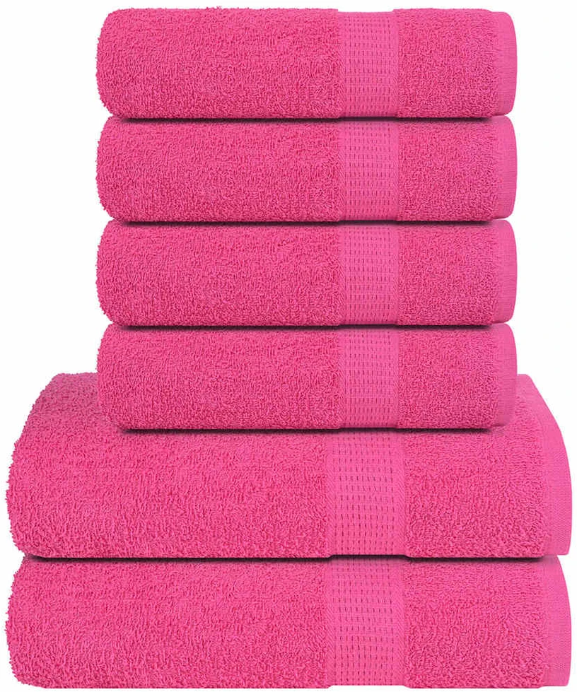 Rankšluostis Rankšluosčių rinkinys, 12vnt., rožiniai, 100% medvilnė, 360g/m²