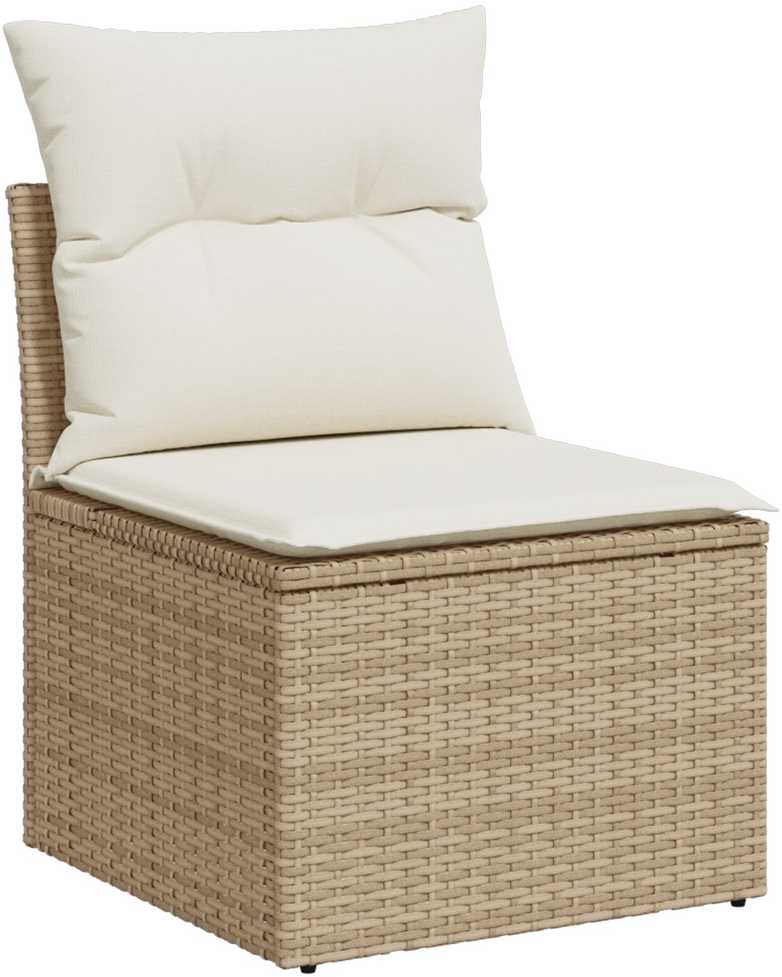 Lauko baldų komplektas Sodo Sofų Rinkinys 6 vnt. Smėlio poliratanas