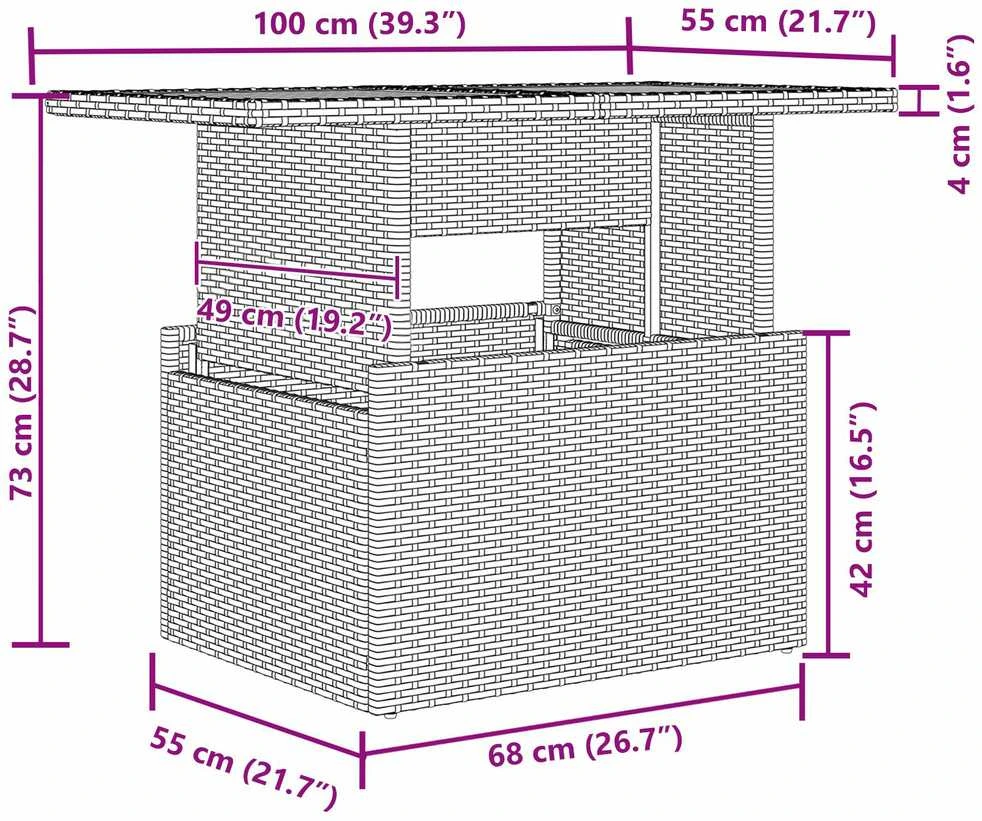 Lauko baldų komplektas Sodo Sofų Rinkinys 6 vnt. Smėlio poliratanas