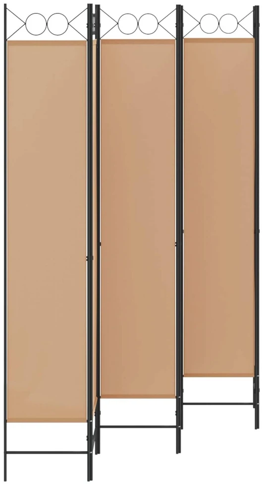 6-skydelio kambario pertvara Smėlio 240 x 220 cm Audinys