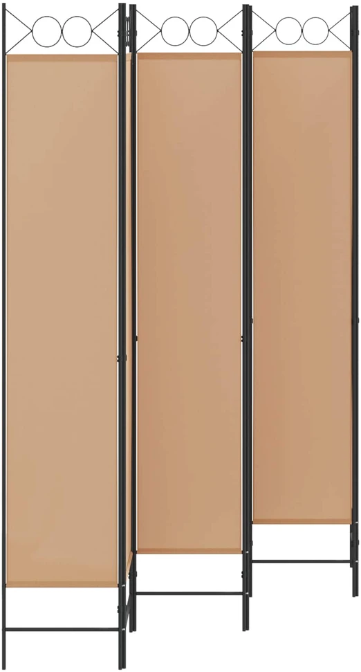 6-skydelio kambario pertvara Smėlio 240 x 220 cm Audinys