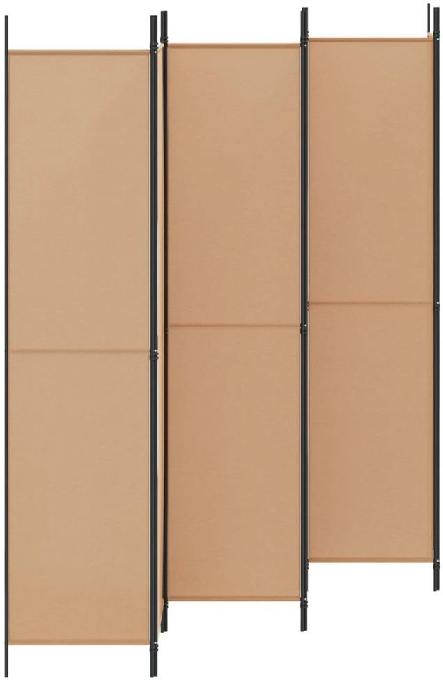6-skydelio kambario pertvara Smėlio 300 x 220 cm Audinys