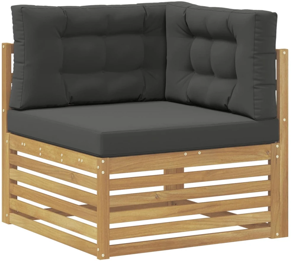 7 vnt. Lauko sofos komplektas Poliesteris Balta
