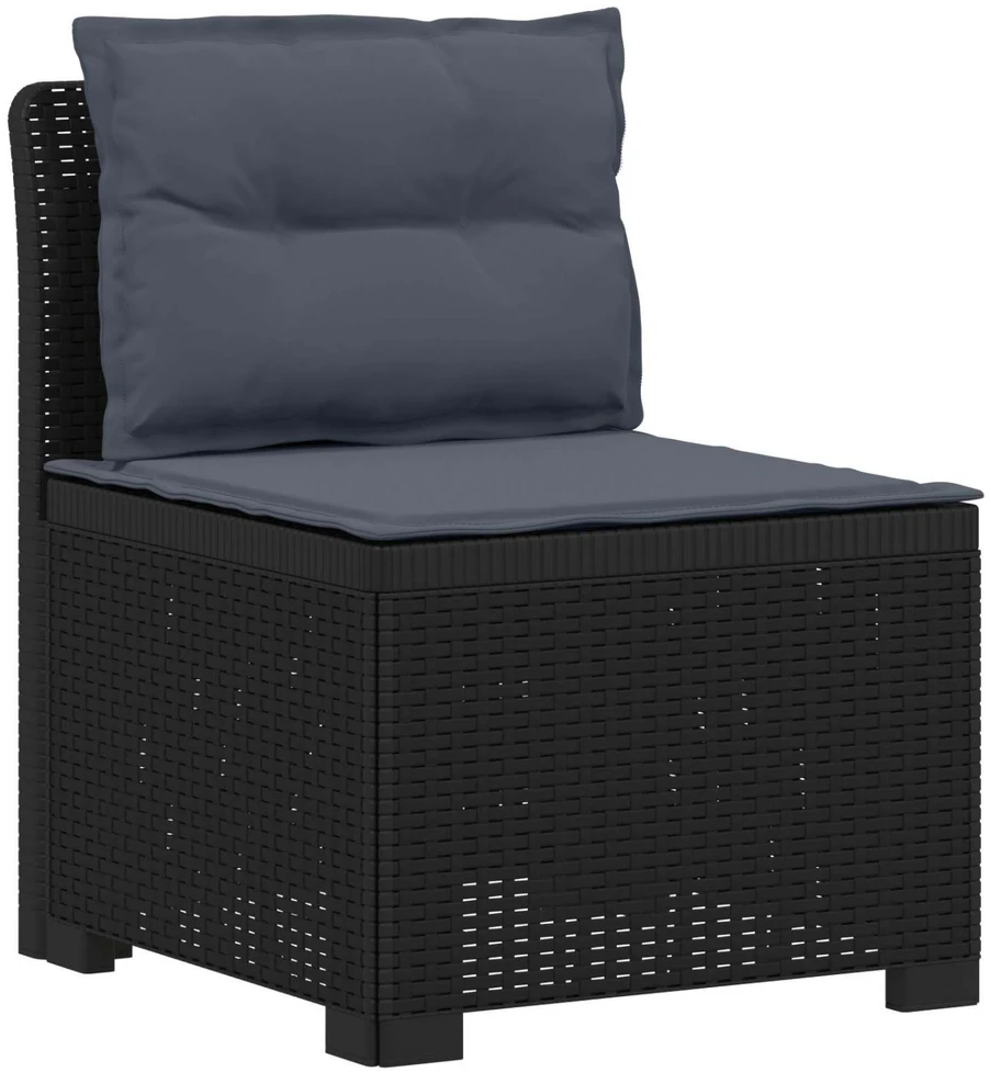 6-vietė Sodo Sofa Su Pagalvėlėmis Rataniniu Išvaizdu PP