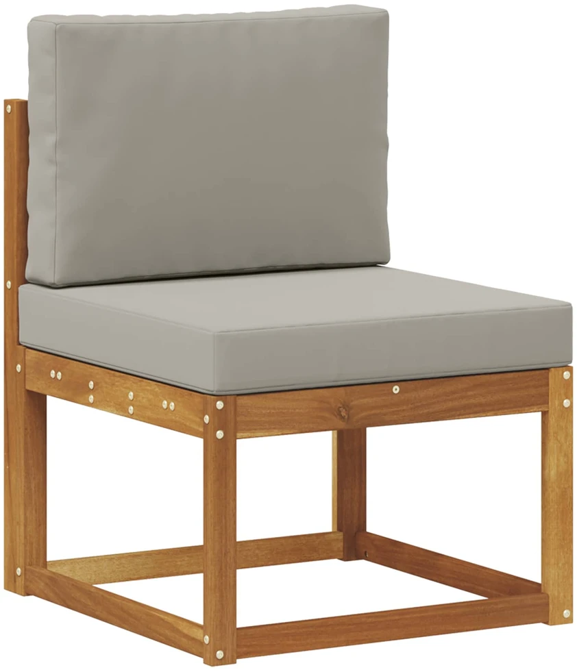 6 vnt. Lauko sofos komplektas Natūrali ir šviesiai pilka