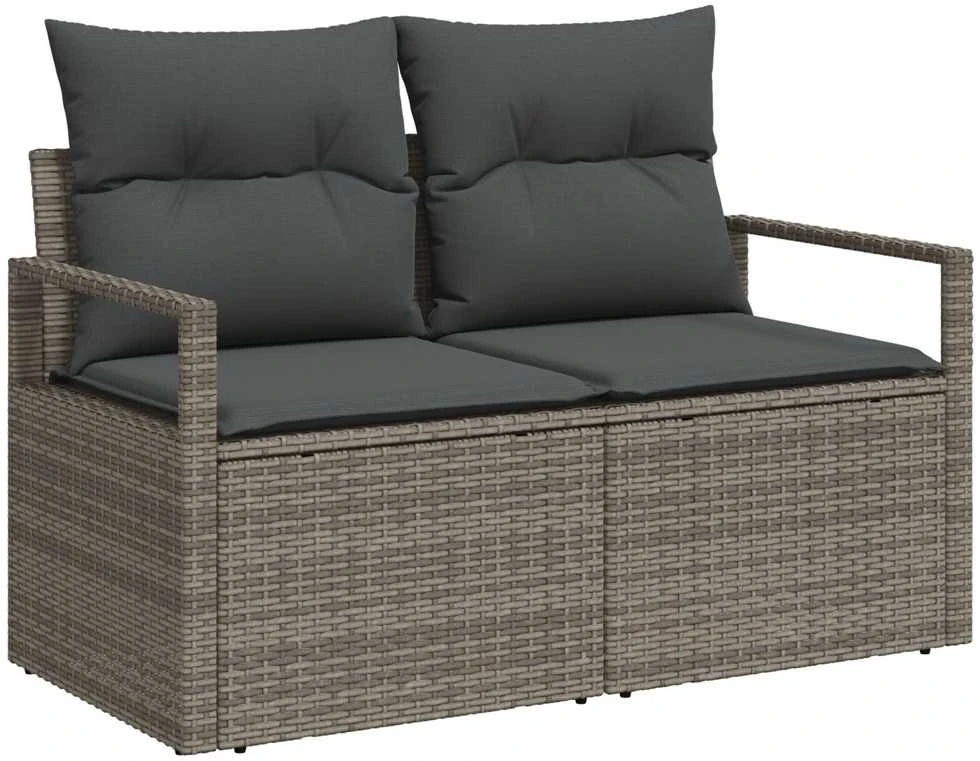 Sofos komplektas 7 vnt. Pilka poliratanas