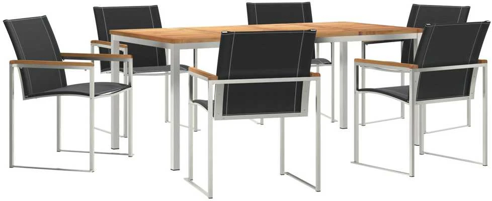 Lauko baldų komplektas Sodo valgomojo komplektas 7 vnt.