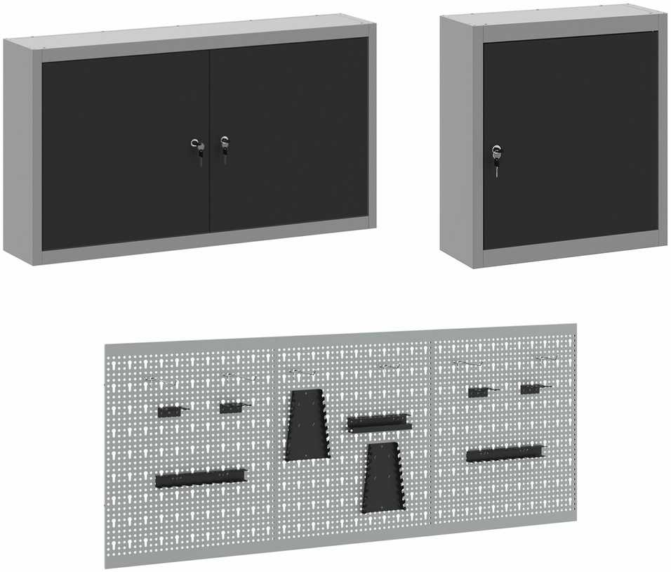 Darbo spinta 8 pcs Juoda Inžinerinė mediena ir plienas