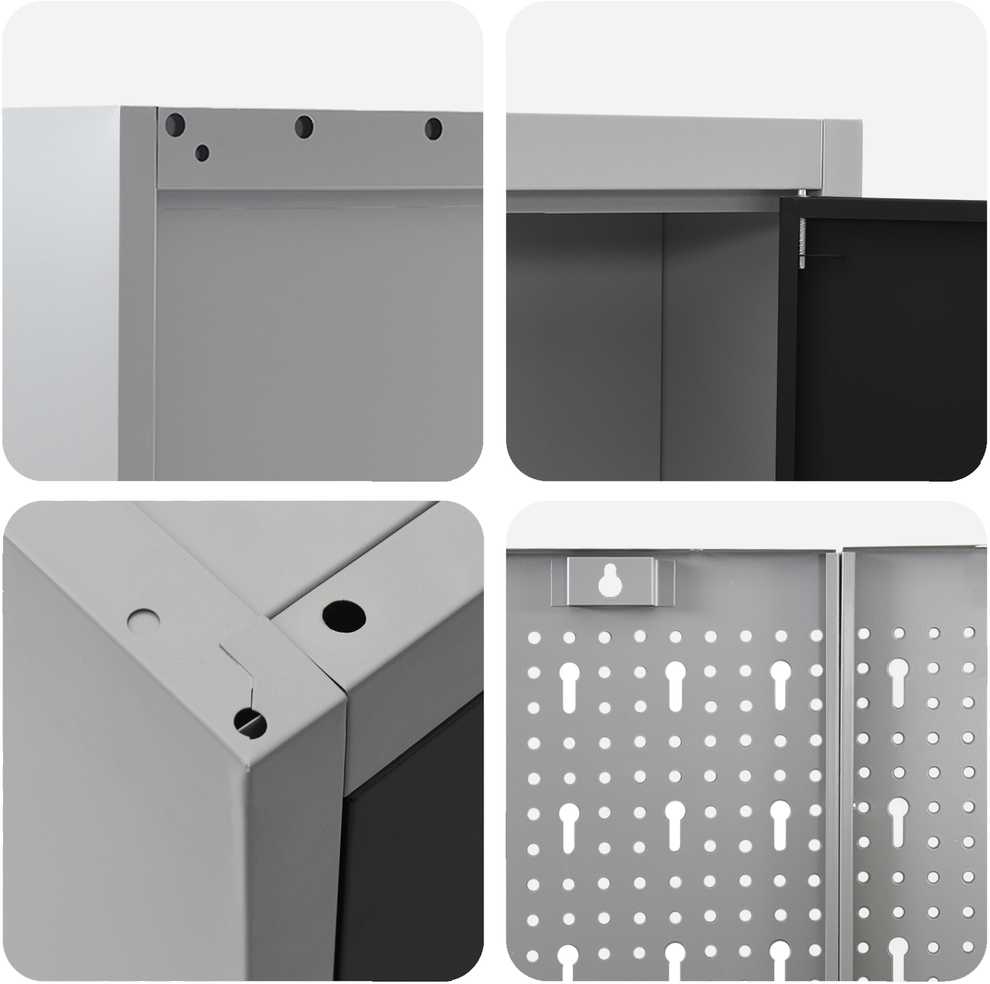 Darbo spinta 8 pcs Juoda Inžinerinė mediena ir plienas