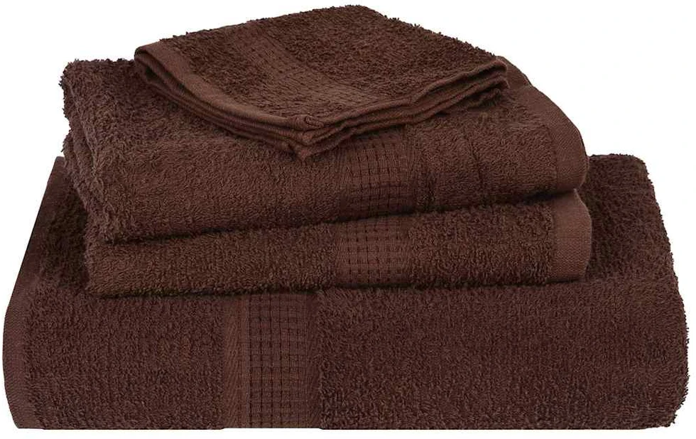 Rankšluostis Rankšluosčių rinkinys, 8vnt., rudi, 100% medvilnė, 360g/m²