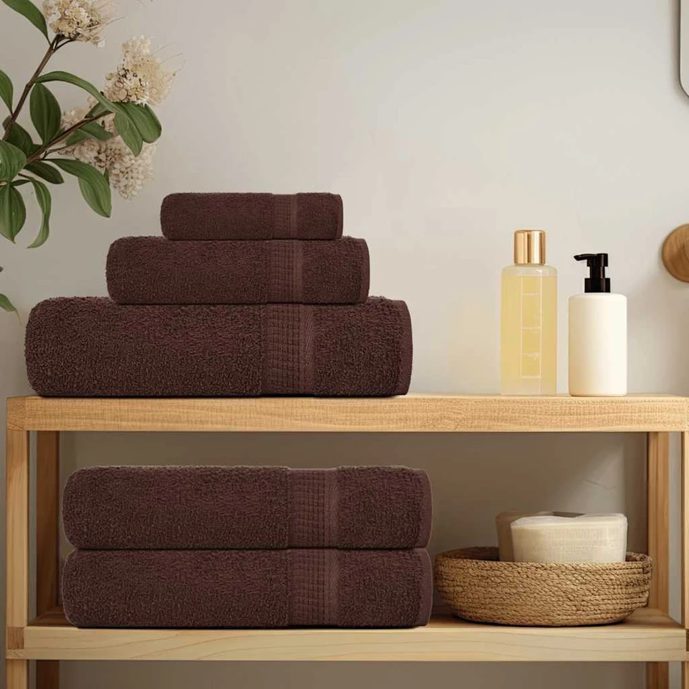 Rankšluostis Rankšluosčių rinkinys, 8vnt., rudi, 100% medvilnė, 360g/m²