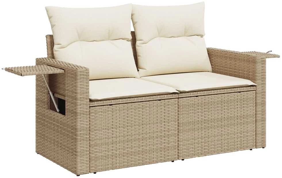 Sofa Sodo Sofų Rinkinys 9 vnt. 6-Vietų skaičius Bežinė ir kreminė