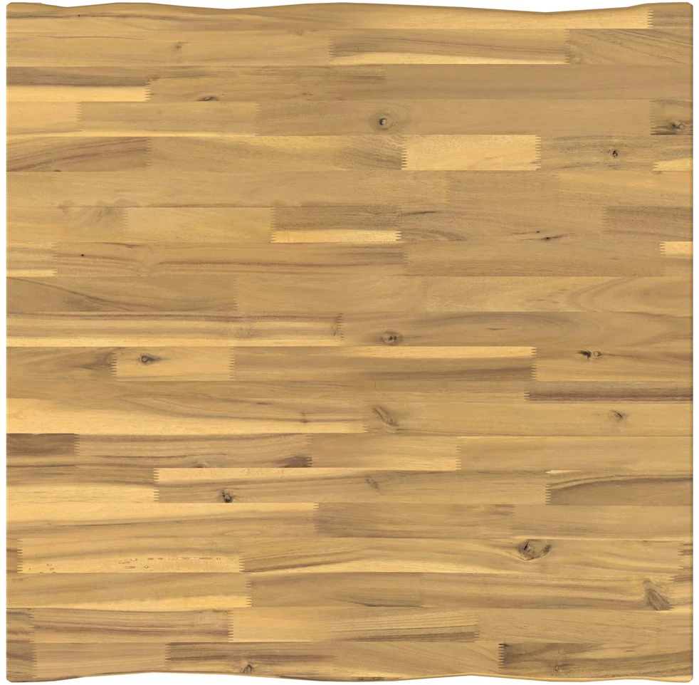 80 x 80 x 75 cm Kietos akacijos mediena Balta Kvadrato