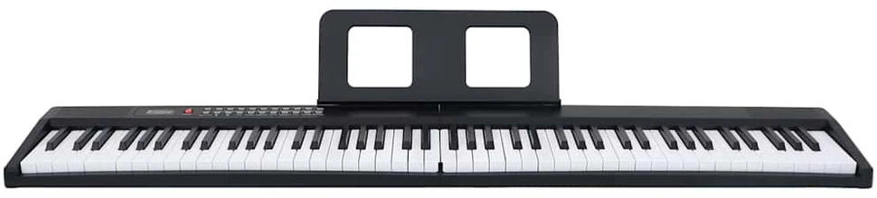 88 raktai fortepijoninė elektrinė klaviatūra su muzikiniu stovu