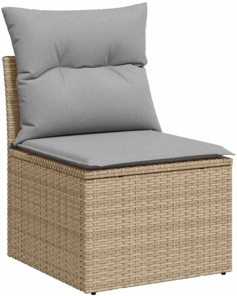 Sofos komplektas 9 vnt. 8-Vietų skaičius Bežinė ir pilka