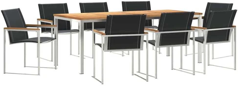 Lauko baldų komplektas Sodo valgomojo komplektas 9 vnt.