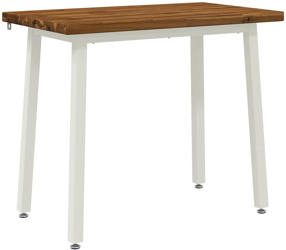 90 x 55 x 75 cm Kietos akacijos mediena Natūrali ir Balta