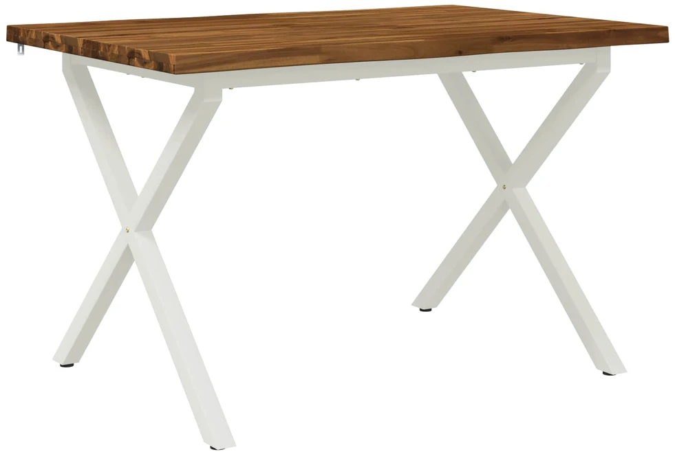 90 x 55 x 75 cm Kietos akacijos mediena Natūrali ir Balta