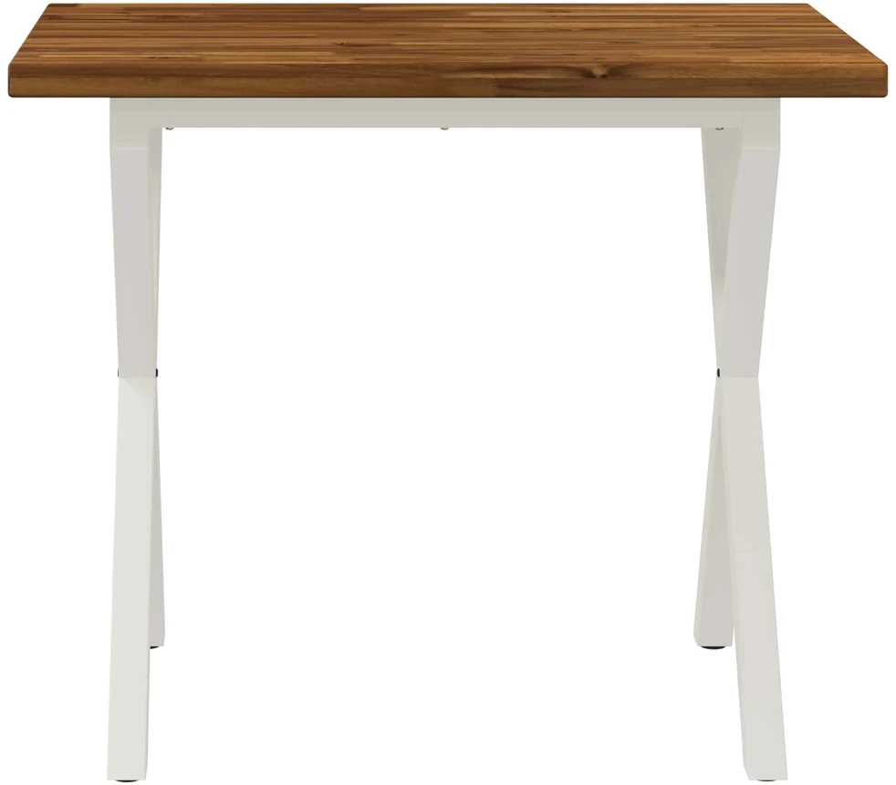 90 x 55 x 75 cm Kietos akacijos mediena Natūrali ir Balta