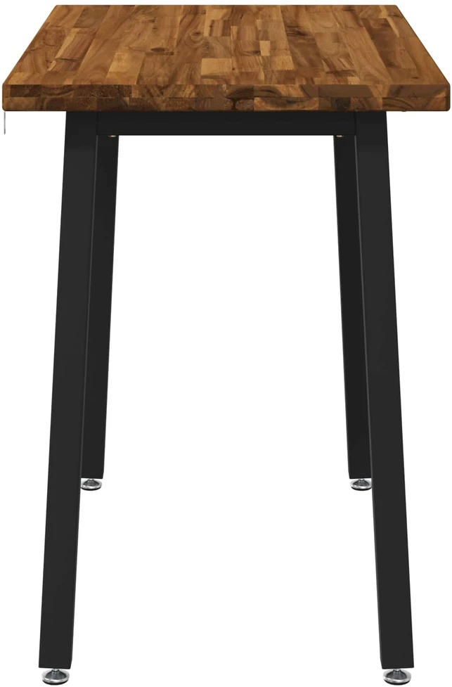90 x 55 x 75 cm Kietos akacijos mediena Natūrali ir juoda