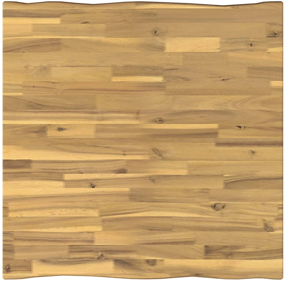 90 x 90 x 75 cm Kietos akacijos mediena Balta Kvadrato