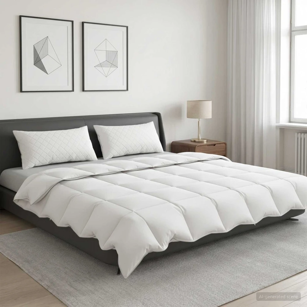 90% žąsies pūkų antklodės komplektas FULDA 3 vnt. 240 x 260 cm