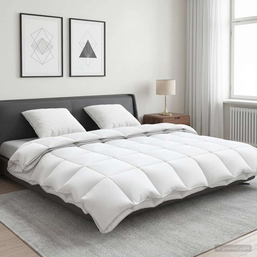 90% žąsies pūkų antklodės komplektas FULDA 3 vnt. 200 x 240 cm