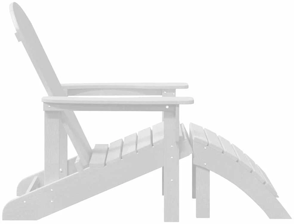 Adirondack kėdė Balta HDPE