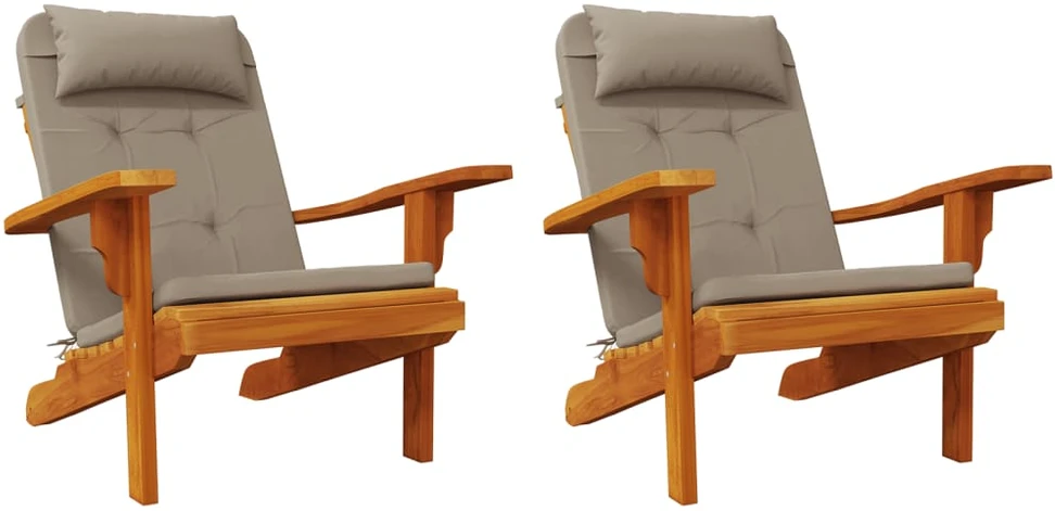 Adirondack kėdės pagalvėlės, 2vnt., taupe, oksfordo audinys