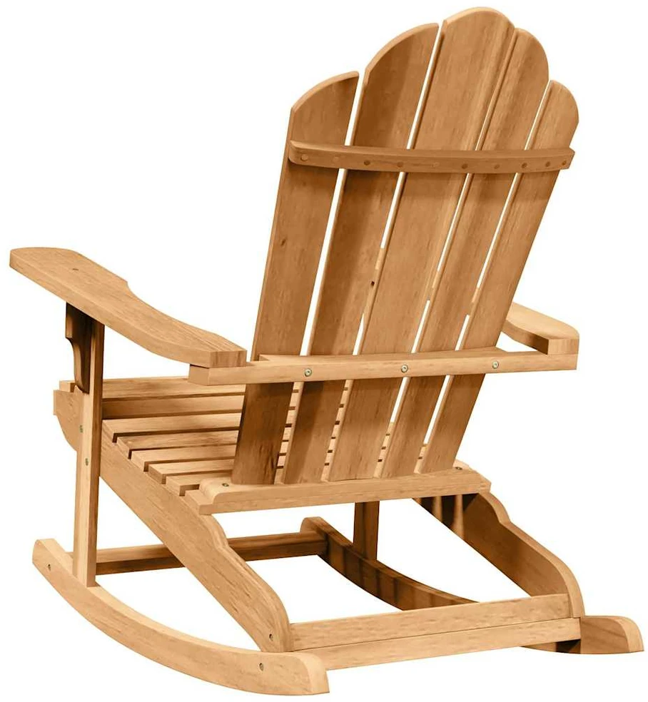 Adirondack supama kėdė 2 vnt. Ruda Tikmedžio medienos masyvas
