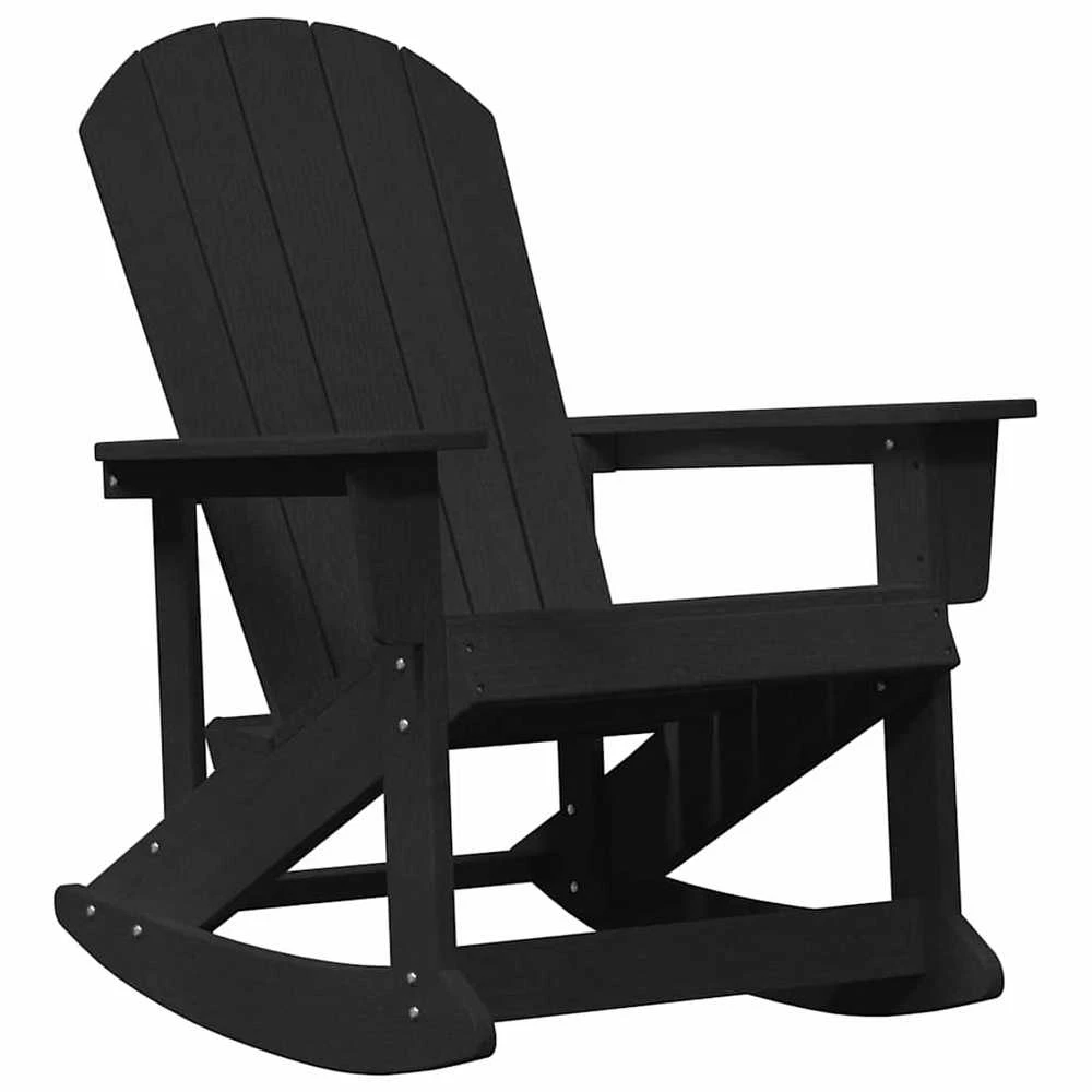 Adirondack supama kėdė Juoda HDPE