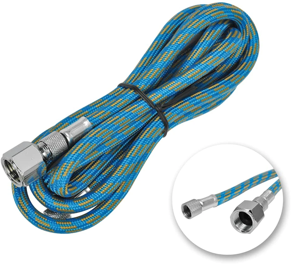 Aerografo rinkinys su stikliniu indeliu, 0,2/0,3/0,5mm antgaliai