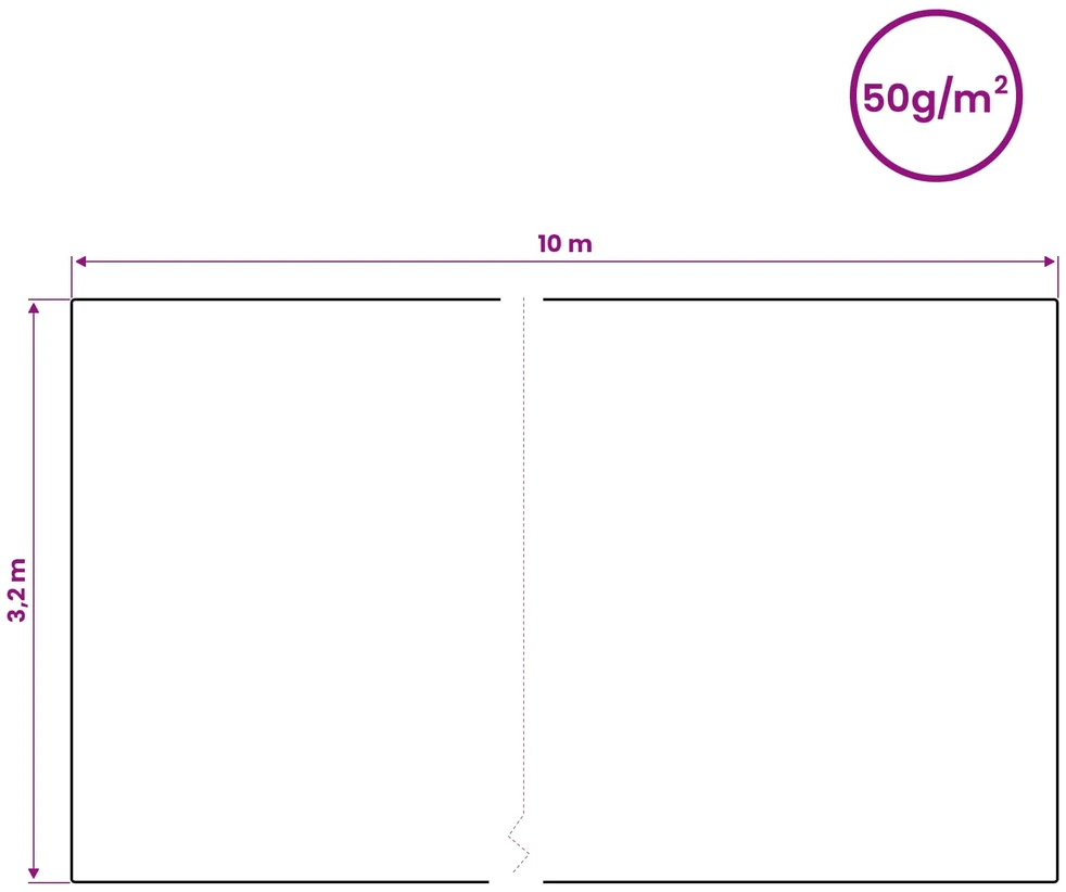 Agroplėvelė nuo šalnų 50 gsm 10 x 3.2 m Neaustinis audinys