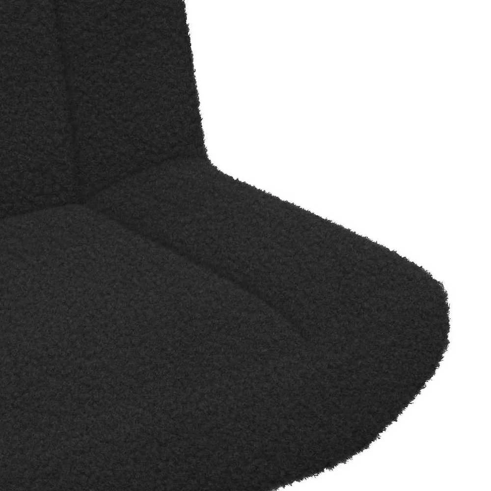 Fotelis Sukamasis krėslas Juoda 63 x 75 x 76 cm Avikailis