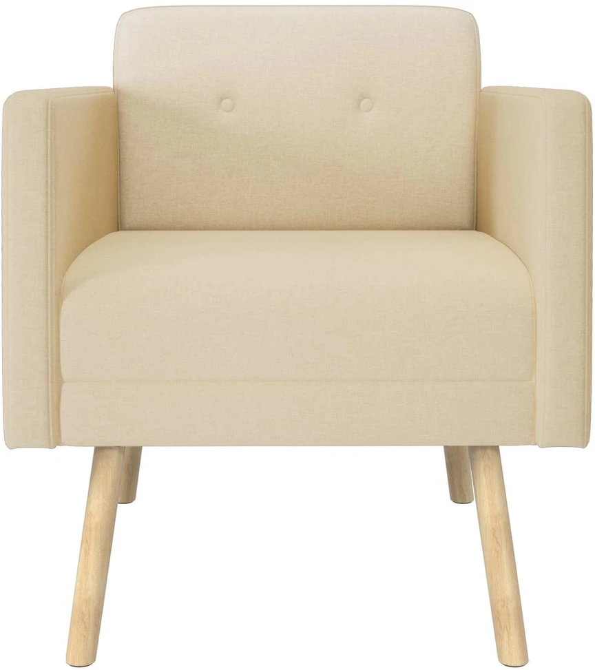 Akcentinis fotelis Kreminė Audinys