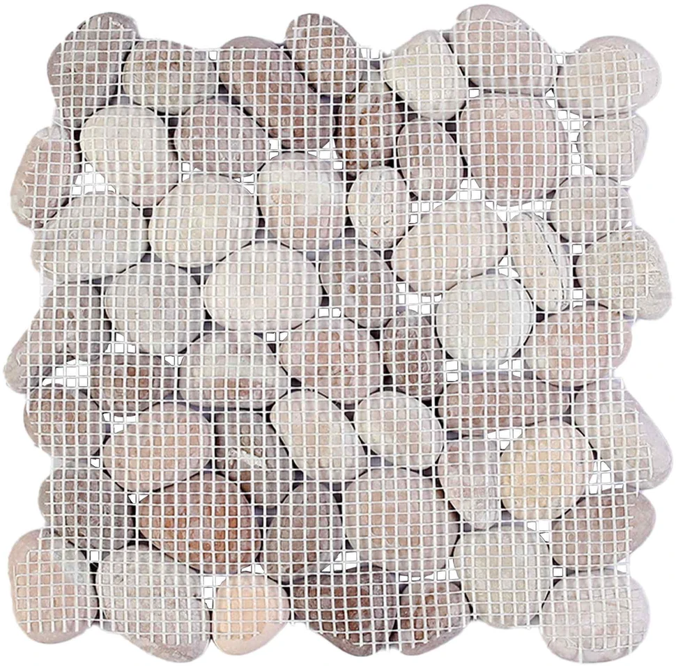 Akmeninės plytelės Bežė ir šviesiai rožinė 30 x 30 cm