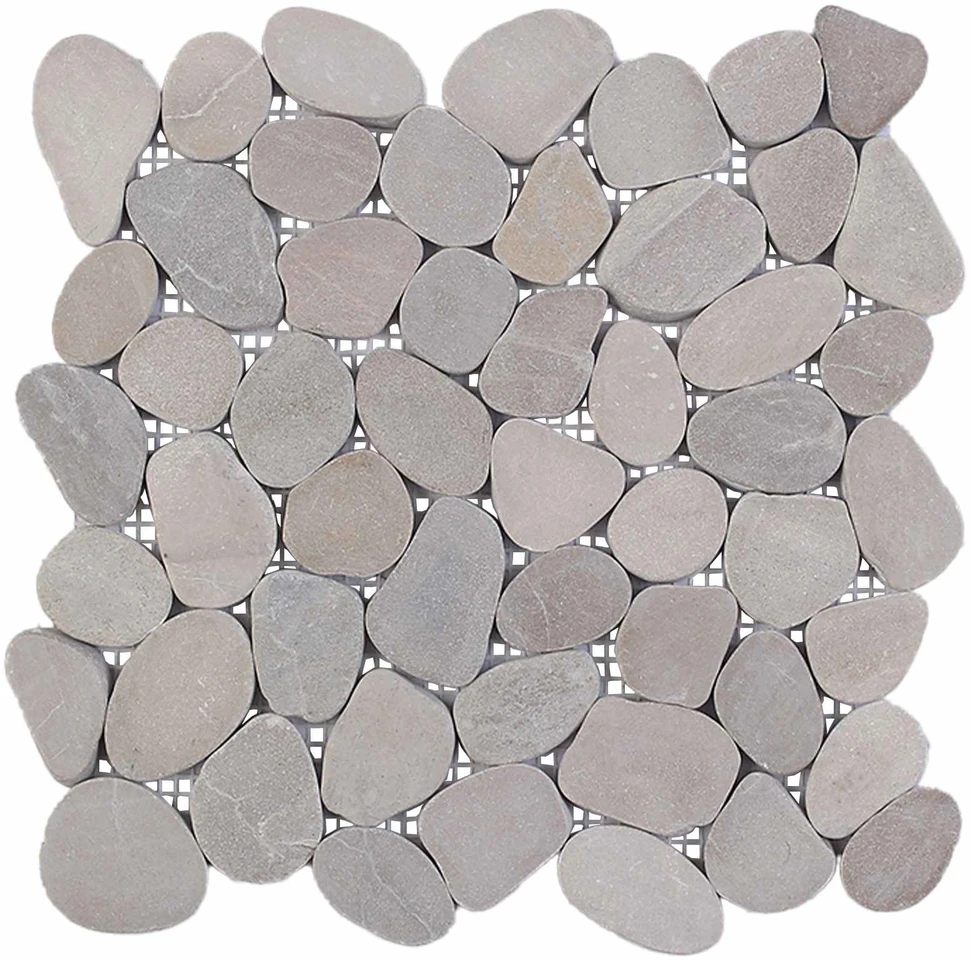 Akmeninės plytelės Taupe 30 x 30 cm Upės akmuo