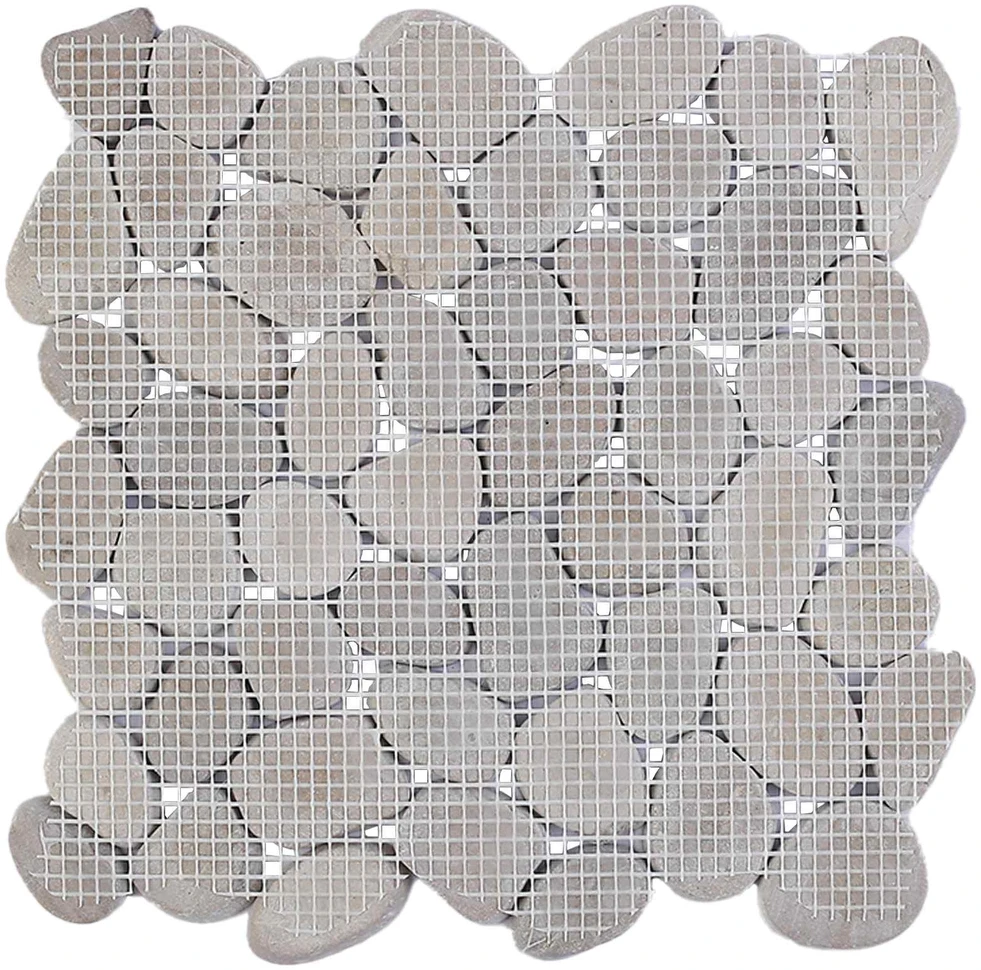 Akmeninės plytelės Taupe 30 x 30 cm Upės akmuo