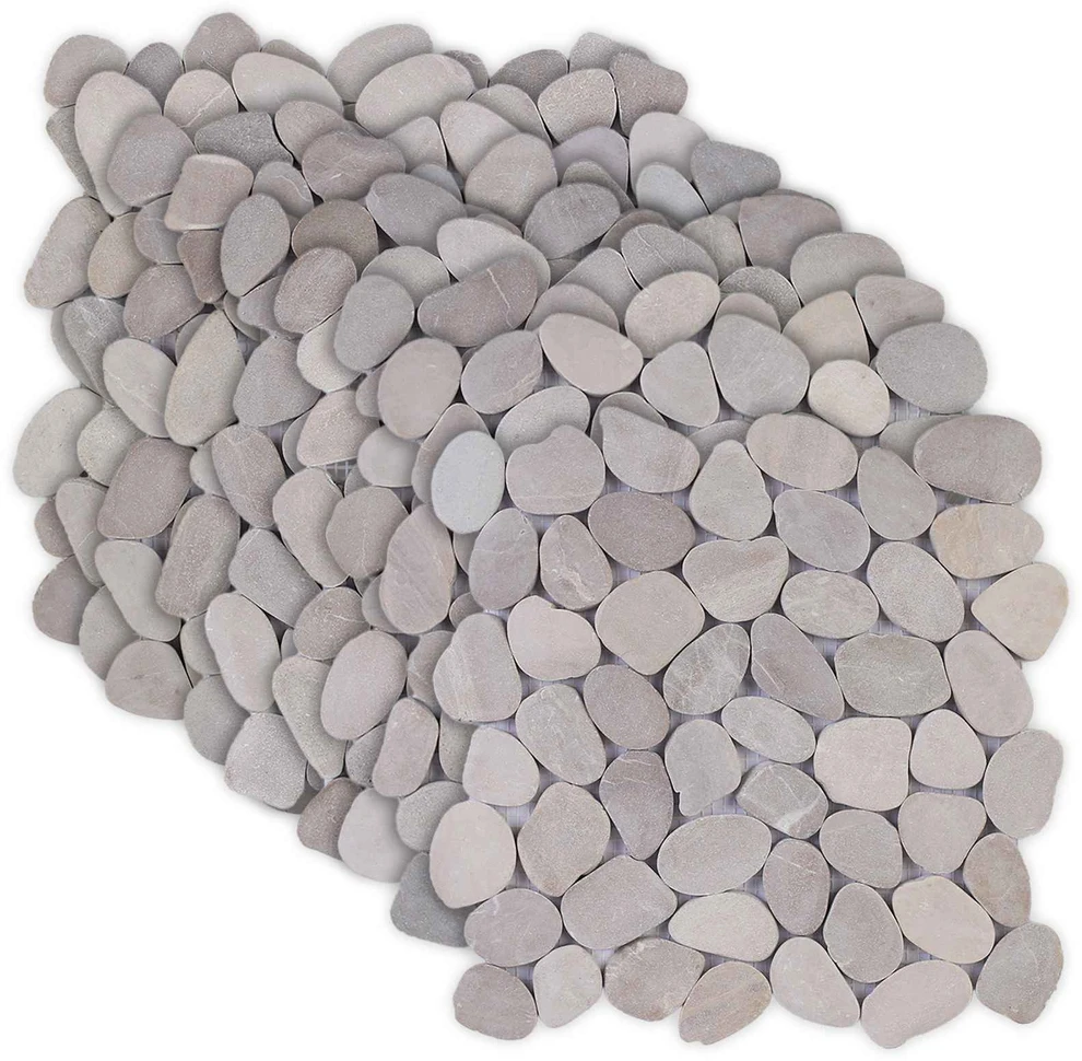 Akmeninės plytelės Taupe 30 x 30 cm Upės akmuo