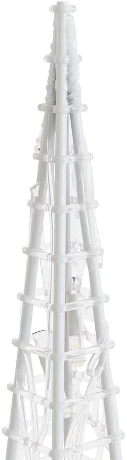 Akrilinė LED dekoracija kūgiai, mėlynos spalvos, 60/90/120cm