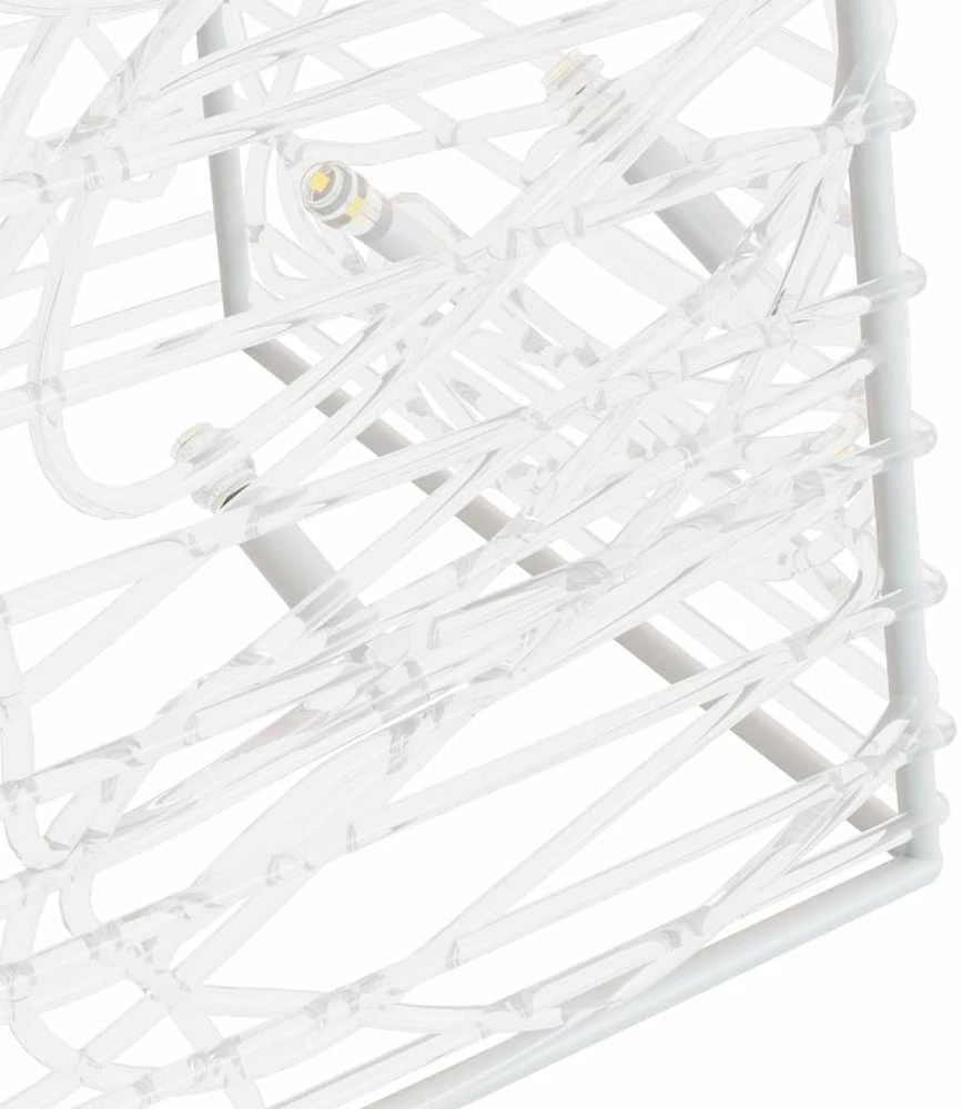 Akrilinė LED dekoracija kūgiai, šaltos baltos, 30/45/60cm