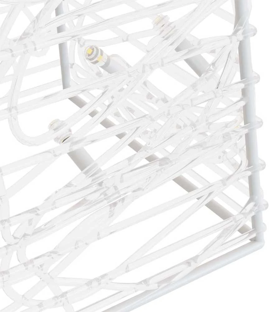 Akrilinė LED dekoracija kūgis, mėlynos spalvos, 60cm