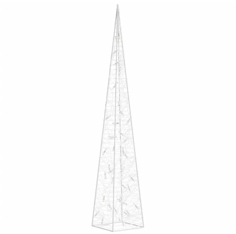 Akrilinė LED dekoracija kūgis, mėlynos spalvos, 90cm